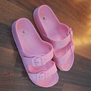 Shade & Shore Kids Pink Slide Sandals